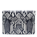 PRINTED SNAKESKIN CLUTCH