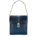 KARUNG AND GOAT SKIN BAG, SODALITE LOCK